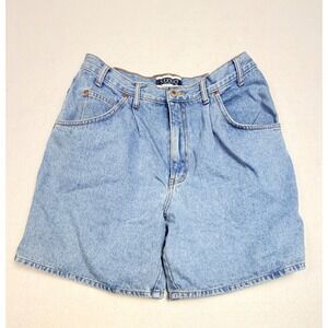 Nuovo County Seat Vintage High Waisted Pleated Denim Shorts Light Wash Size 14